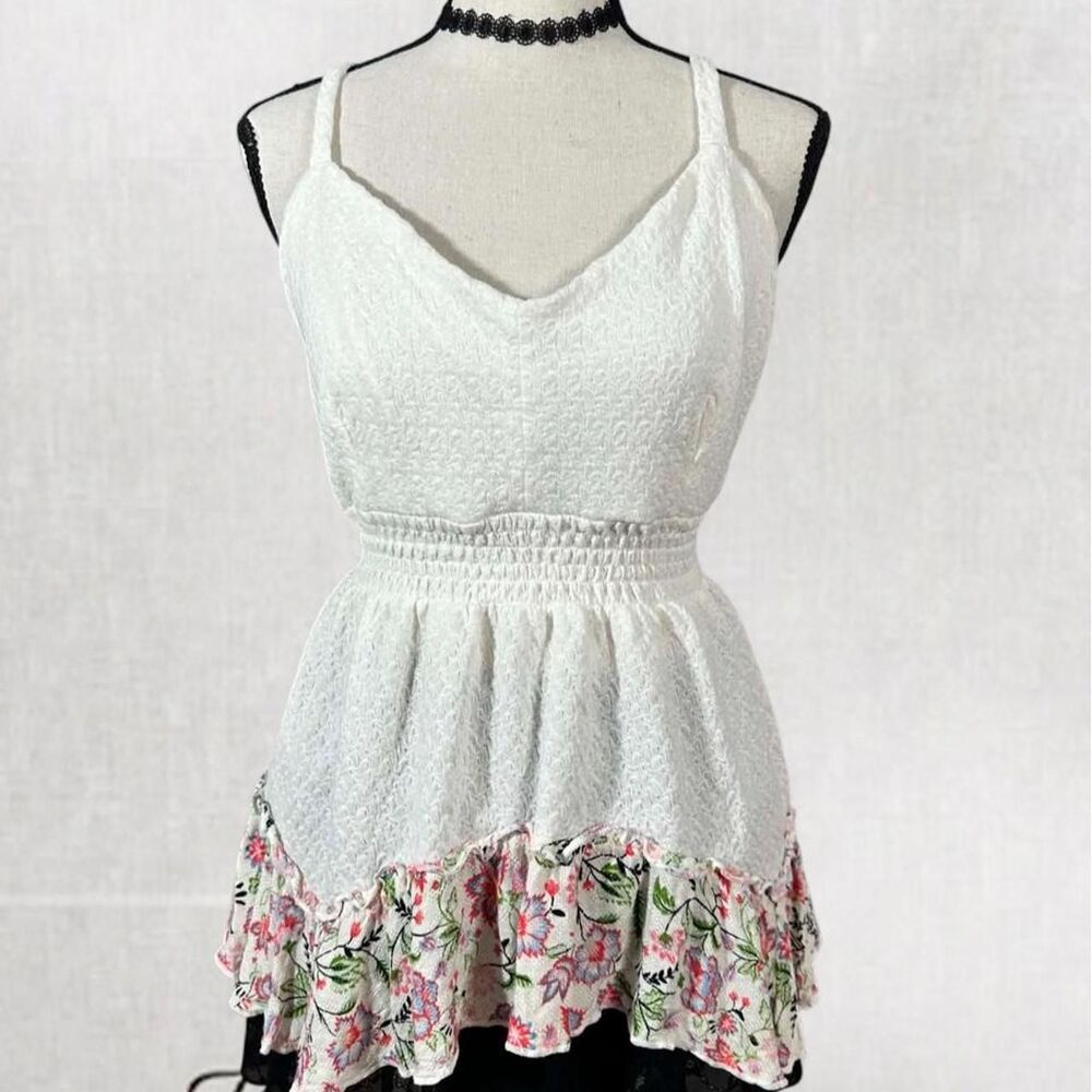 Cottagecore Boho Feminine Sleeveless Coquette Top